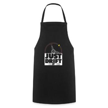 Just Drift it volant drifting voiture cadeau - Tablier de cuisine - noir - Devant - AI Model Male 185 dark (185cm)