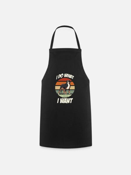 cool Bernese Mountain Dog Tshirt for dog owner - Cooking Apron - black