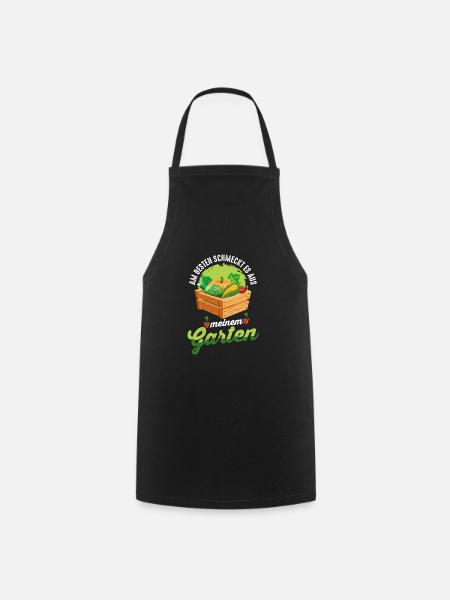 Gärtner Frühling Garten Bio Gemüse Lustig Geschenk - Kochschürze - Schwarz