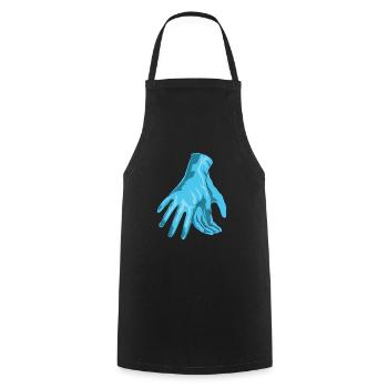 Handschuhe OP Arzt - Kochschürze - Schwarz - Vorne - AI Model Male 185 dark (185cm)