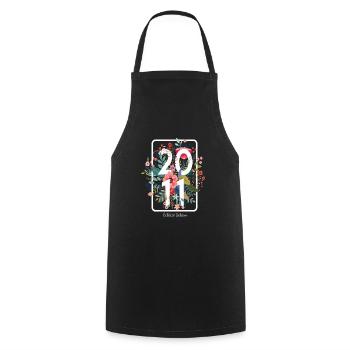 Beau cadeau d'anniversaire de 10 ans pour bébé - Tablier de cuisine - noir - Devant - AI Model Male 185 dark (185cm)
