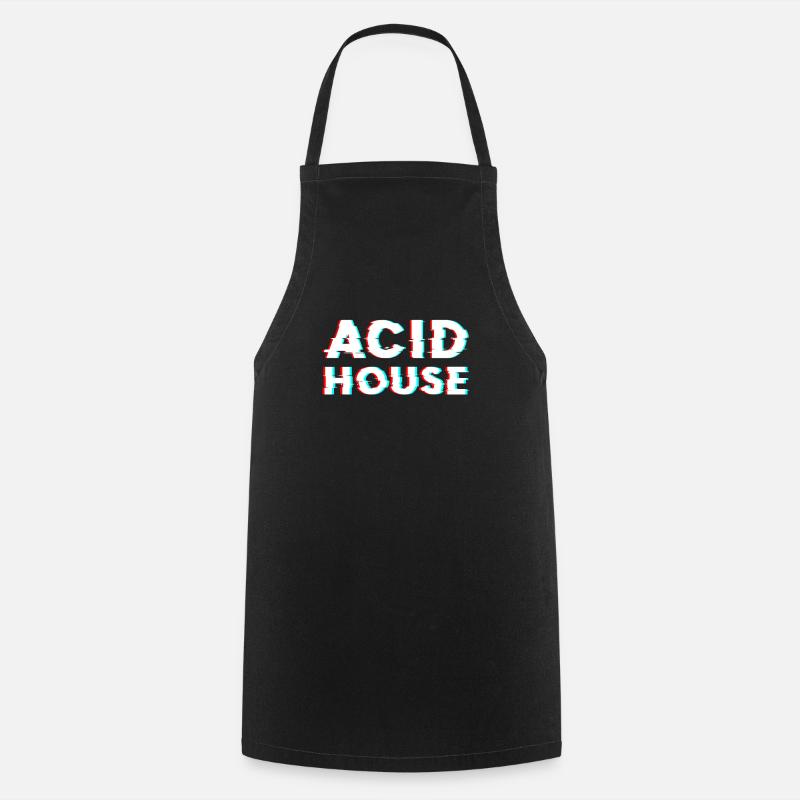 Acid House - Cooking Apron - black