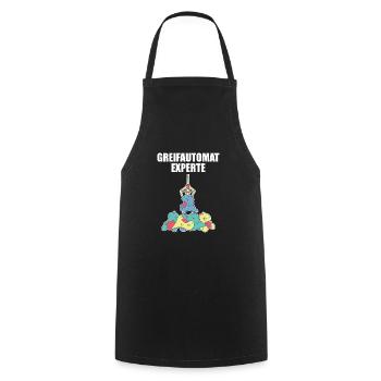 Greifautomat Experte Kirmes Schausteller Geschenk - Kochschürze - Schwarz - Vorne - AI Model Male 185 dark (185cm)