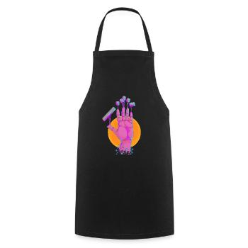 Gamerhand PC - Cooking Apron - black - Front - AI Model Male 185 dark (185cm)