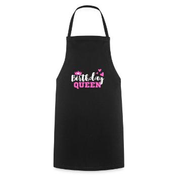 Birthday Queen Femme Cadeau d’anniversaire - Tablier de cuisine - noir - Devant - AI Model Male 185 dark (185cm)