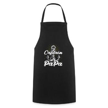 Père Sailor - Tablier de cuisine - noir - Devant - AI Model Male 185 dark (185cm)