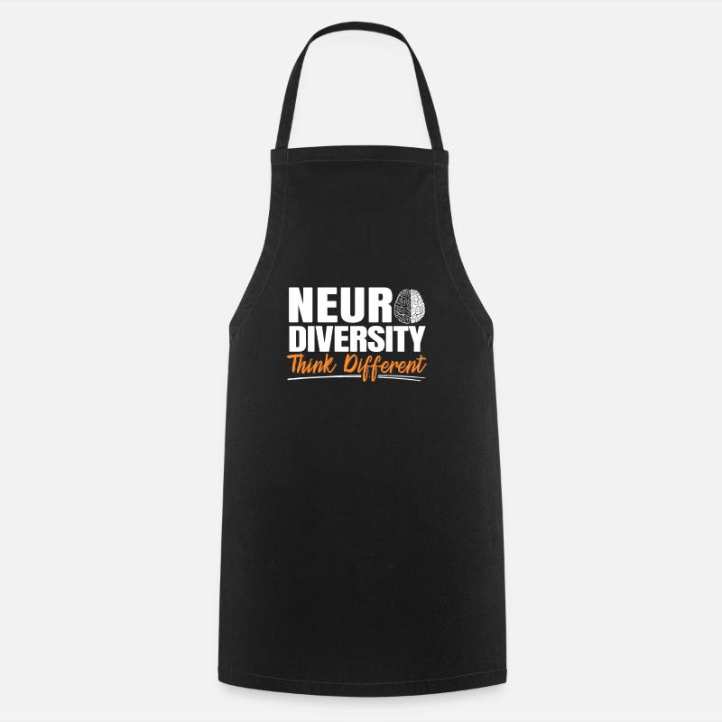 Neurodiversité Penser Autrement - Tablier de cuisine - noir