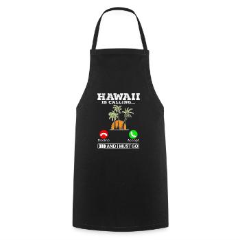Hawaii ruft und ich muss tropischen Sommer gehen - Kochschürze - Schwarz - Vorne - AI Model Male 185 dark (185cm)