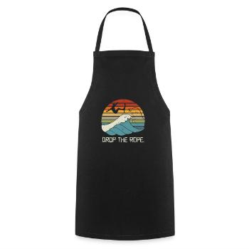 Drop The Rope Wake Surfing Wake Surf Wake Surfing - Cooking Apron - black - Front - AI Model Male 185 dark (185cm)