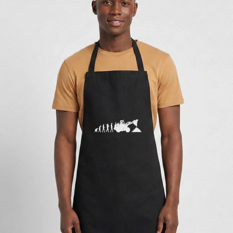 Evolution Wheel loader construction worker construction site Cooking Apron