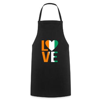 Ivory Coast - Cooking Apron - black - Front - AI Model Male 185 dark (185cm)