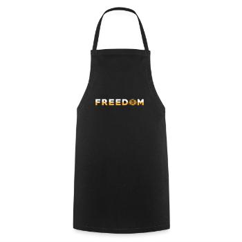 Bitcoin - Cooking Apron - black - Front - AI Model Male 185 dark (185cm)