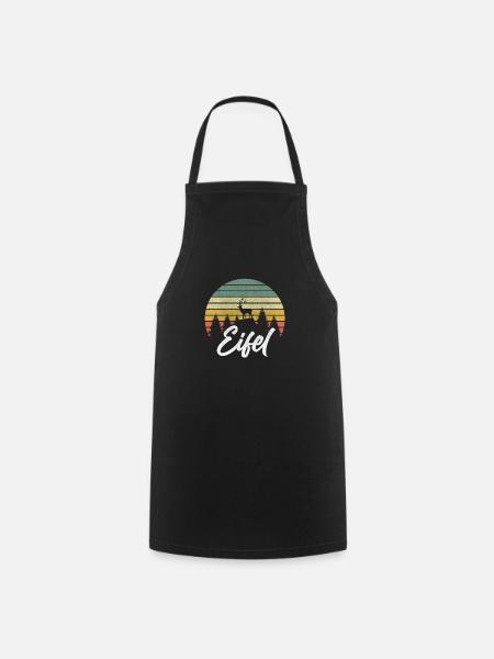 Eifelkind Eifel Motiv Eifelkinder Geschenk - Kochschürze - Schwarz