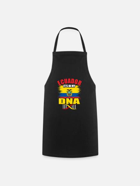 Équateur - Tablier de cuisine - noir