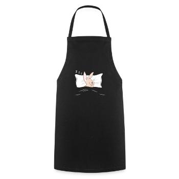 Sleep shirt Pajama Pyjama Sleepsuit Nightgown - Cooking Apron - black - Front - AI Model Male 185 dark (185cm)