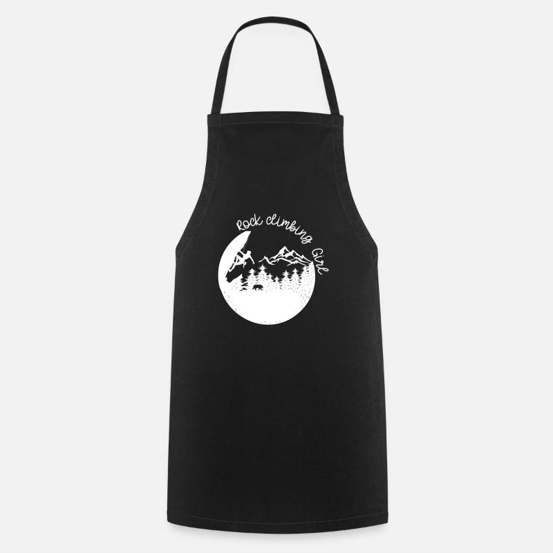 Fille d’escalade (2) - Tablier de cuisine - noir