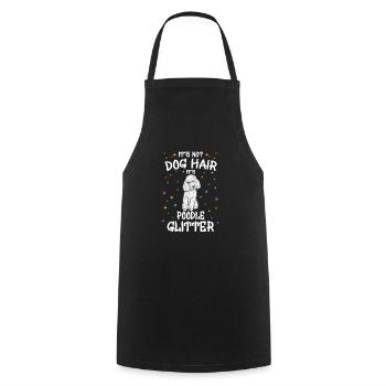 It's Not Dog Hair It's Poodle Glitter - Cooking Apron - black - Front - AI Model Male 185 dark (185cm)