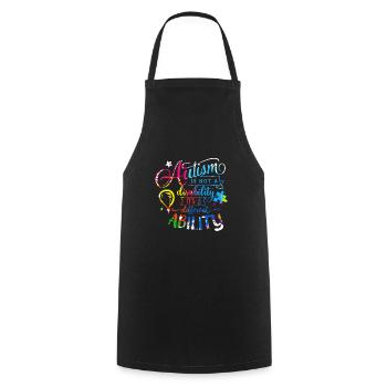 Autisme Autiste Asberger Autisme Awareness Puzzle - Tablier de cuisine - noir - Devant - AI Model Male 185 dark (185cm)