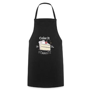 Baker Backing Gift - Cooking Apron - black - Front - AI Model Male 185 dark (185cm)