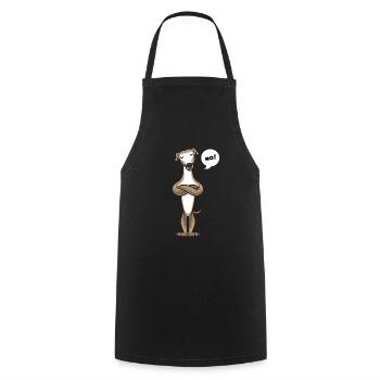 Stur Galgo Español chien drôle - Tablier de cuisine - noir - Devant - AI Model Male 185 dark (185cm)