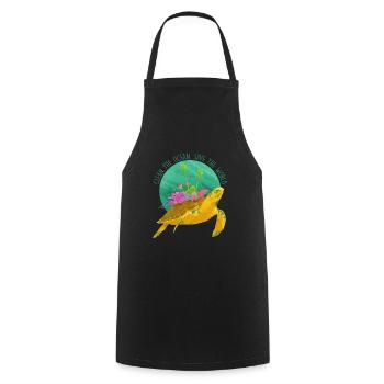 Animal sea animal rights activist ocean fish - Cooking Apron - black - Front - AI Model Male 185 dark (185cm)