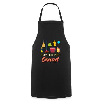 Housekeeping Squad - Cooking Apron - black - Front - AI Model Male 185 dark (185cm)