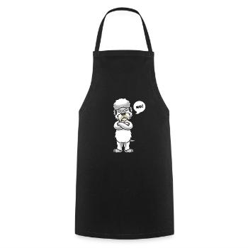 Sturer Dandie Dinmont Terrier Dog Funny - Cooking Apron - black - Front - AI Model Male 185 dark (185cm)