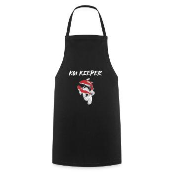 Koi Carpes Koi Keeper Koi Fish - Tablier de cuisine - noir - Devant - AI Model Male 185 dark (185cm)