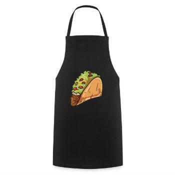 Taco - Kochschürze - Schwarz - Vorne - AI Model Male 185 dark (185cm)