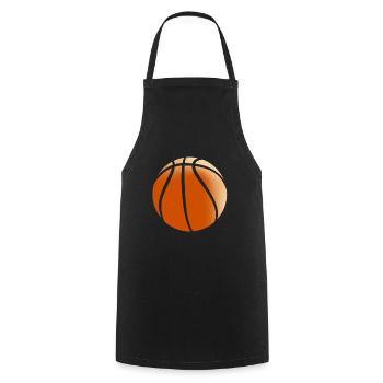 Basketball - Kochschürze - Schwarz - Vorne - AI Model Male 185 dark (185cm)