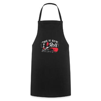 Kayak Kayaker Kayaking Canoe Boat Watersport - Cooking Apron - black - Front - AI Model Male 185 dark (185cm)