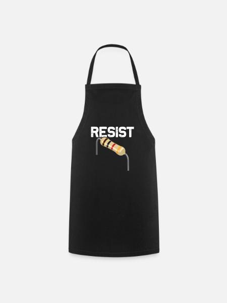 Drôle d’électricien jeu de mots - Tablier de cuisine - noir