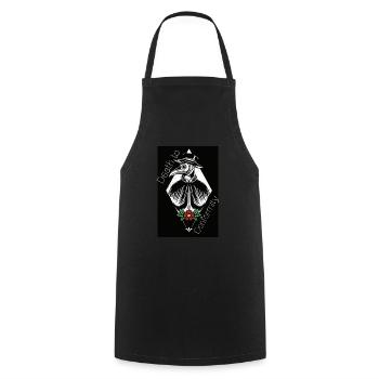 Mort à la conformité - Tablier de cuisine - noir - Devant - AI Model Male 185 dark (185cm)