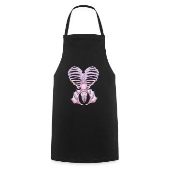 Nu Goth, Pastel Goth Aesthetic, Witchy Creepy Cute - Cooking Apron - black - Front - AI Model Male 185 dark (185cm)