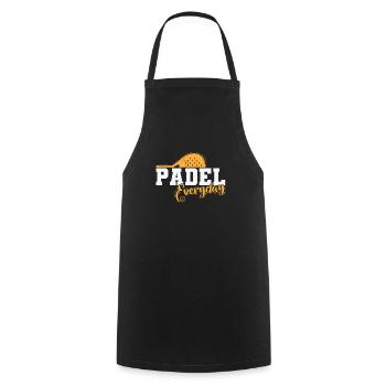 Padel Everyday Tennis Tennis Ballsport - Tablier de cuisine - noir - Devant - AI Model Male 185 dark (185cm)
