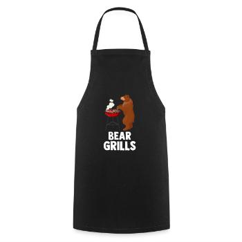 Bear Grills - Kochschürze - Schwarz - Vorne - AI Model Male 185 dark (185cm)