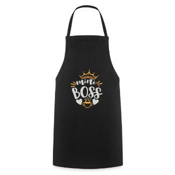 kleiner Boss - Kochschürze - Schwarz - Vorne - AI Model Male 185 dark (185cm)