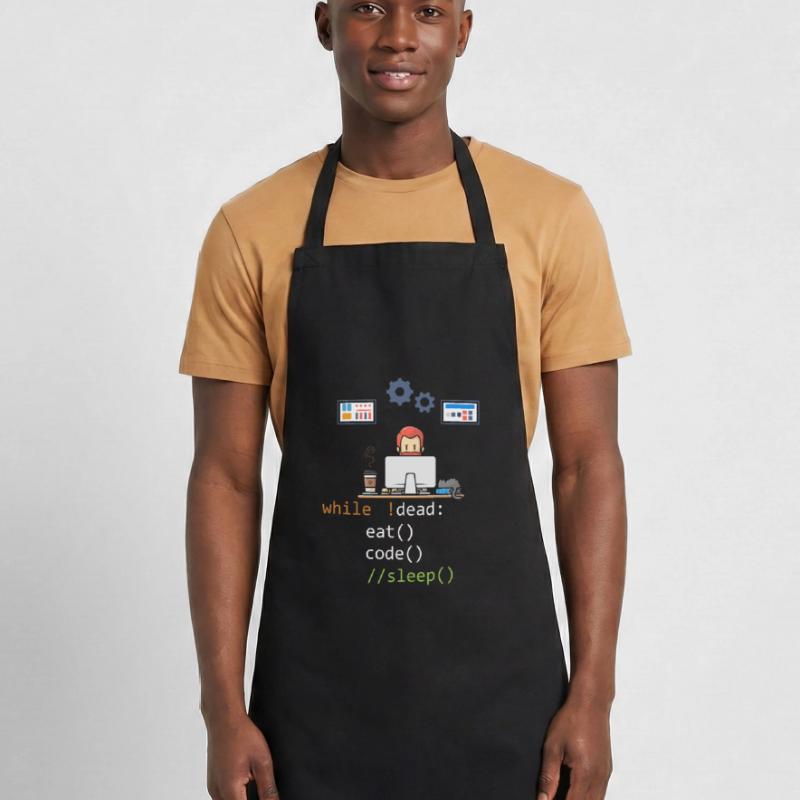 Dead Eat Code Sleep Funny Programming Computer Pro Tablier de cuisine