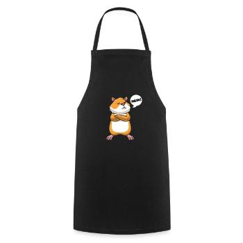 Sturer Goldhamster Zwerghamster - Kochschürze - Schwarz - Vorne - AI Model Male 185 dark (185cm)