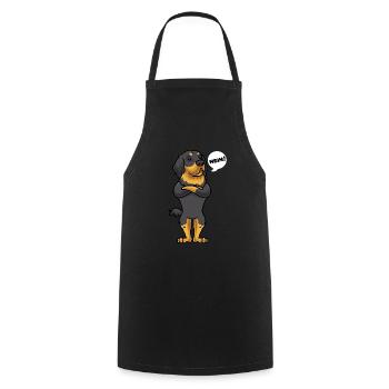 Sturer Hovawart Hund lustig Hundefan - Kochschürze - Schwarz - Vorne - AI Model Male 185 dark (185cm)