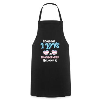 Transsexualität Transgender Spruch Trans Liebe - Kochschürze - Schwarz - Vorne - AI Model Male 185 dark (185cm)