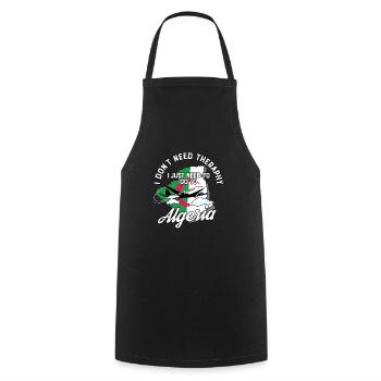 Algeria flag I Algerian Souvenirs - Kochschürze - Schwarz - Vorne - AI Model Male 185 dark (185cm)