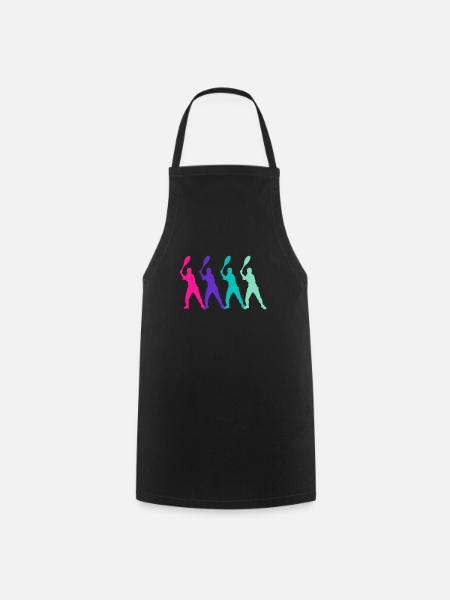 Cool Tennis Tennis Player Gift Tennis Tournament - Cooking Apron - black