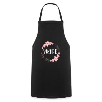 Bride Saying Wedding Jewelry Marriage Bachelor - Cooking Apron - black - Front - AI Model Male 185 dark (185cm)