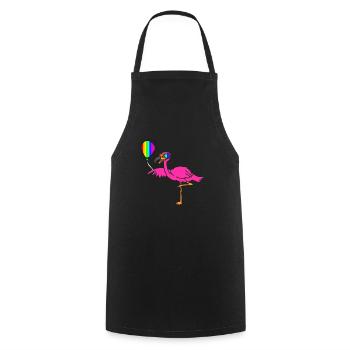 LGBT - Kochschürze - Schwarz - Vorne - AI Model Male 185 dark (185cm)