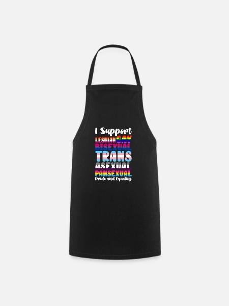 LGBT - Kochschürze - Schwarz