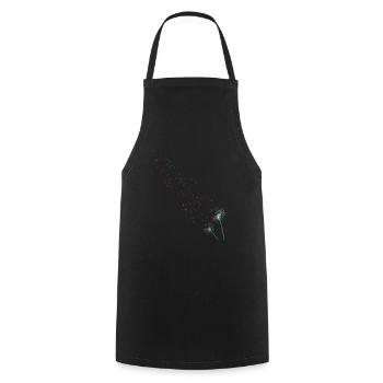 Pusteblume - Kochschürze - Schwarz - Vorne - AI Model Male 185 dark (185cm)