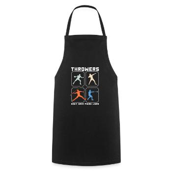 Throwers Don't Have Finish Lines Discus Javelin - Cooking Apron - black - Front - AI Model Male 185 dark (185cm)