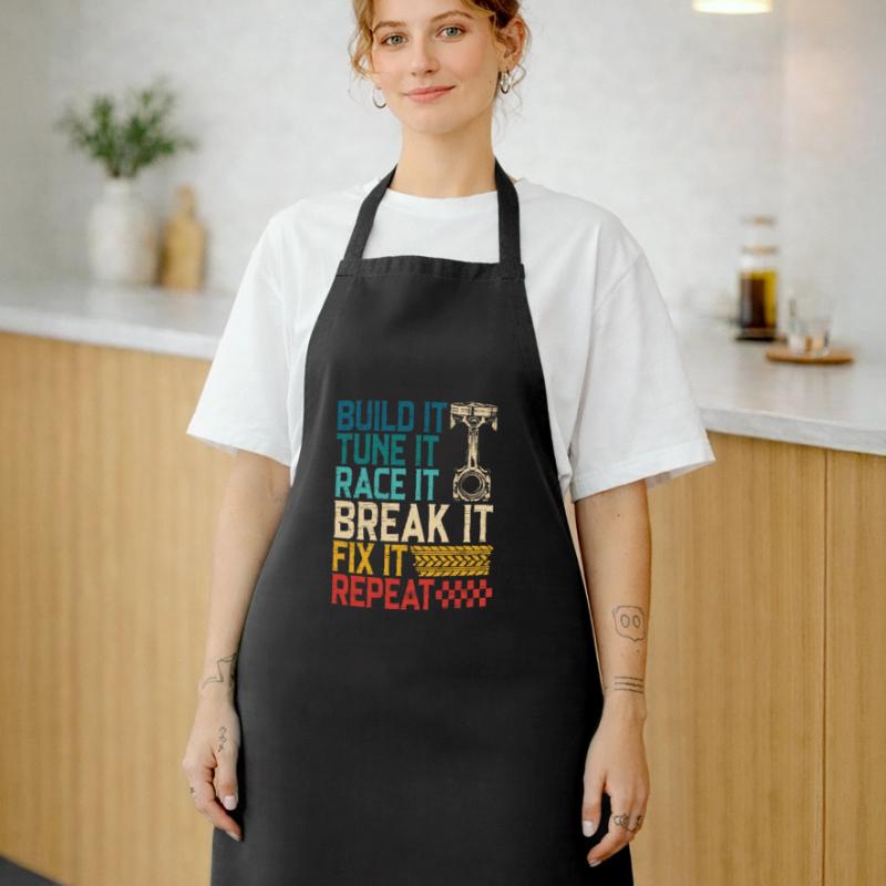 Build It Tune It Race It Break It Fix It Repeat Tablier de cuisine