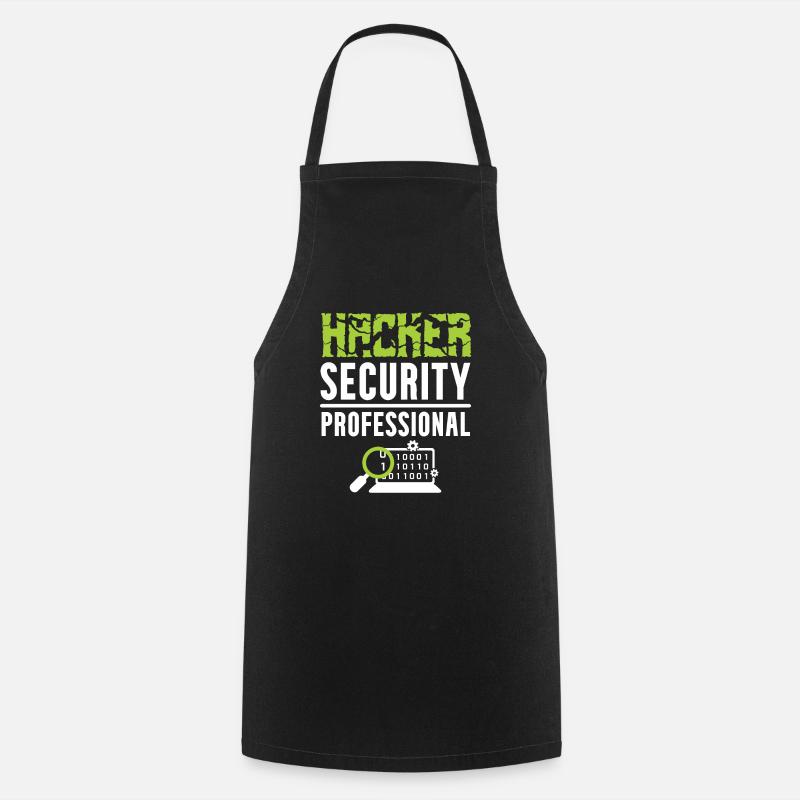 Hacker Security Professional - Tablier de cuisine - noir